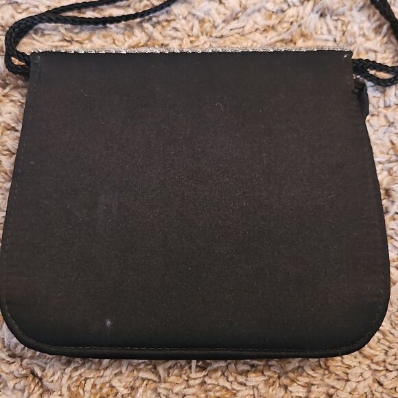 Vintage Walborg Beaded Evening Bag Made in Macau – Black, Silver & Gold Beads - Picture 7 of 7